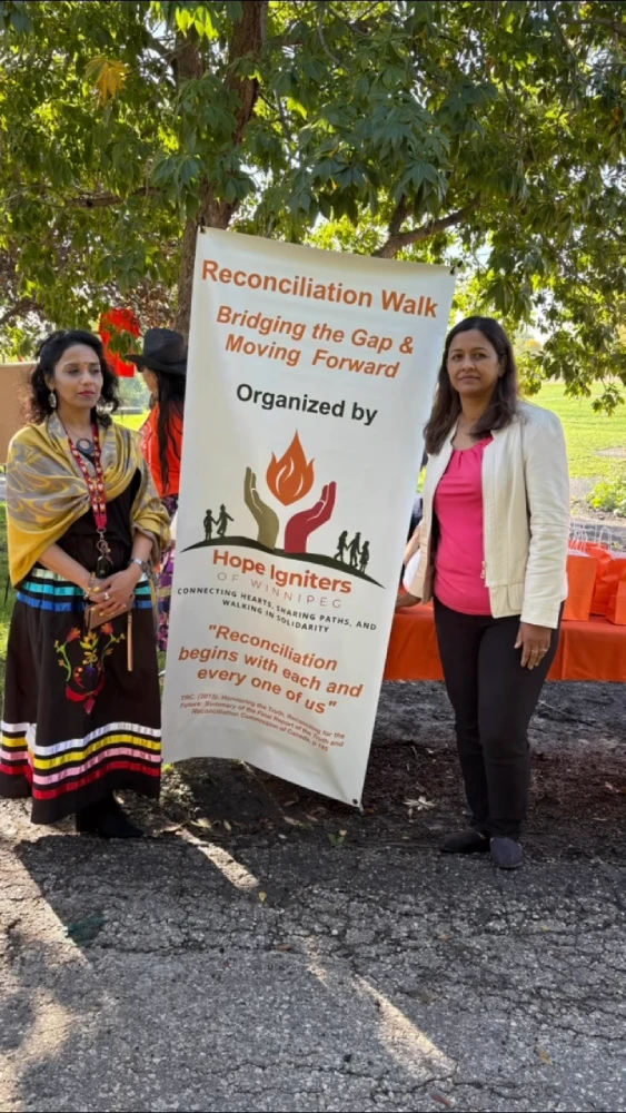 anita roy reconciliation walk st john park winnipeg